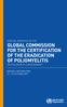 SPECIAL MEETING OF THE GLOBAL COMMISSION FOR THE CERTIFICATION OF THE ERADICATION OF POLIOMYELITIS ON POLIOVIRUS CONTAINMENT