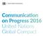 Communication on Progress 2016 United Nations Global Compact