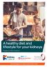 A healthy diet and lifestyle for your kidneys. Patient Information. Working together for better patient information