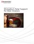 Analytical and Testing Instruments for Beer. Shimadzu s Total Support for Beer Analysis