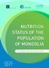 NUTRITION STATUS OF THE POPULATION OF MONGOLIA
