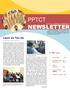 PPTCT NEWSLETTER. Learn As You Go. In This Issue: Going Cellular Pg.2. Red Ribbon Express Goes to Tamil Nadu..Pg. 2. Beyond Boundaries...Pg.