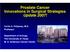Prostate Cancer Innovations in Surgical Strategies Update 2007!