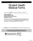 Student Health Medical Forms