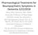 Pharmacological Treatments for Neuropsychiatric Symptoms in Dementia 3/22/2018