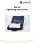 MA 39 Operating Instructions