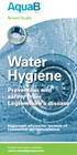 Water Hygiene. Prevention and safety from Legionnaire s disease. Tenant Guide. Important advice for tenants of residential accommodation