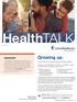 Health TALK. Growing up. KidsHealth. Teach teens to take charge of their health.