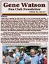 Gene Watson. Fan Club Newsletter