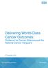 Delivering World-Class Cancer Outcomes: Guidance for Cancer Alliances and the National Cancer Vanguard