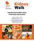 PHILADELPHIA KIDNEY WALK Partnership Opportunities