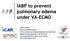 IABP to prevent pulmonary edema under VA-ECMO