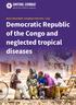 MASS TREATMENT COVERAGE FOR NTDS Democratic Republic of the Congo and neglected tropical diseases