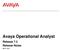 Avaya Operational Analyst. Release 7.3 Release Notes