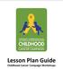 Lesson Plan Guide Childhood Cancer Campaign Workshops