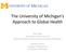 The University of Michigan s Approach to Global Health