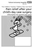 Pain relief after your child s day case surgery