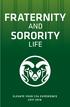 FRATERNITY SORORITY AND LIFE. Elevate Your CSU Experience 1