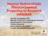 Natural Hydrocolloids Physicochemical Properties to Research Initiatives