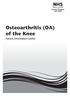 Osteoarthritis (OA) of the Knee. Patient Information Leaflet