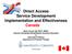 Direct Access Service Development Implementation and Effectiveness Canada