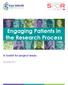 Engaging Patients in the Research Process