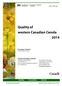Quality of western Canadian Canola 2014