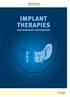 IMPLANT THERAPIES FOR IMMEDIATE RESTORATION