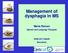 Management of dysphagia in MS