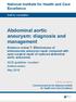 Abdominal aortic aneurysm: diagnosis and management