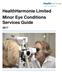 HealthHarmonie Limited Minor Eye Conditions Services Guide