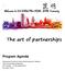 The art of partnerships Program Agenda