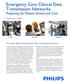 Emergency Care Clinical Data Transmission Networks