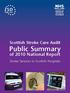 Scottish Stroke Care Audit Public Summary of 2010 National Report