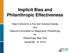 Implicit Bias and Philanthropic Effectiveness