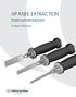 HP KNEE EXTRACTION Instrumentation. Product Overview