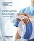 PROFESSIONAL EDUCATION Programs Guide