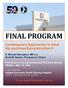 FINAL PROGRAM. Contemporary Approaches to Adult Hip and Knee Reconstruction. Presented by The Hip Society and The Knee Society FRIDAY MAY 18, 2018