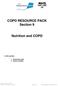 COPD RESOURCE PACK Section 9. Nutrition and COPD