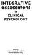 INTEGRATIVE. assessment IN CLINICAL PSYCHOLOGY. Edited by Andre'0\1 J. Lewis, Emma Gould, Cherine Habib, Ross King