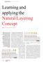 Learning and applying the Natural Layering Concept