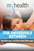 What is the Difference Between Myotherapy and Remedial Massage?