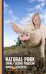 Natural-Pork. Swine Feeding Program