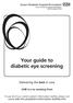Your guide to diabetic eye screening