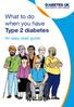 What to do when you have Type 2 diabetes. An easy read guide