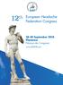 12 th. European Headache Federation Congress September 2018 Florence Palazzo dei Congressi.
