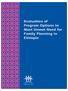 Evaluation of Program Options to Meet Unmet Need for Family Planning in Ethiopia
