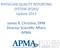 PHYSICIAN QUALITY REPORTING SYSTEM (PQRS) Update James R. ChrisEna, DPM Director ScienEfic Affairs APMA