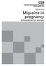 Maternity. Migraine in pregnancy Information for women