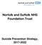 Norfolk and Suffolk NHS Foundation Trust. Suicide Prevention Strategy,
